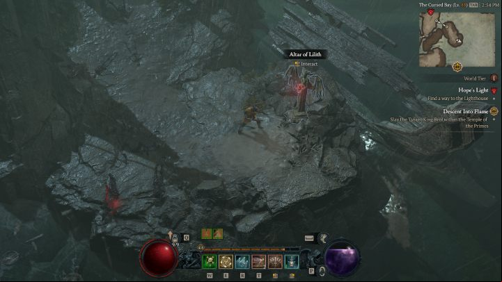 To get to Altar #25, you have to jump over several chasms that are on the road leading to the center of Hope's Light Stronghold - Diablo 4: Altars of Lilith - Scosglen - Altars of Lilith - Diablo 4 Guide
