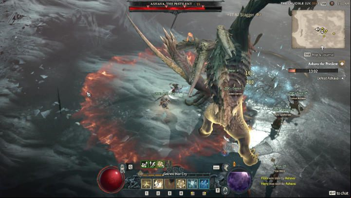 In the first phase of the fight, Ashava will use several basic attacks - Diablo 4: How to defeat boss Ashava the Pestilent? - Bosses - Diablo 4 Guide
