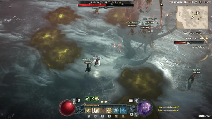 In the third phase of the fight, another very dangerous attack is added to Asahva's abilities - Diablo 4: How to defeat boss Ashava the Pestilent? - Bosses - Diablo 4 Guide