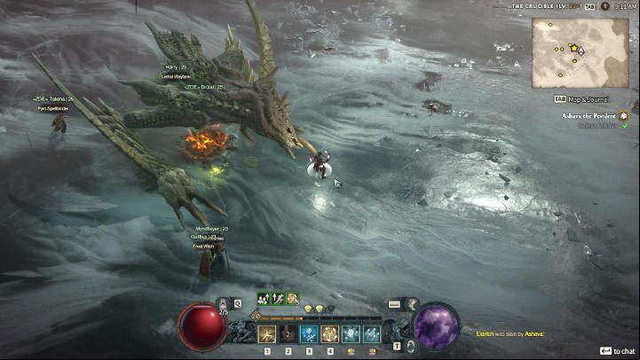 When the Ashava has 2/5 of the health bar left, the last two phases of the fight will begin - Diablo 4: How to defeat boss Ashava the Pestilent? - Bosses - Diablo 4 Guide
