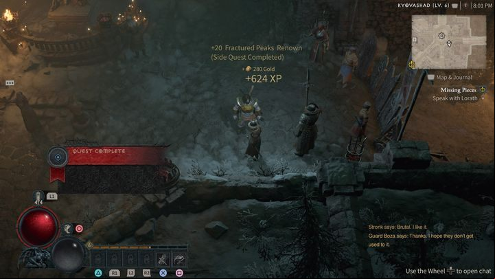 Now return to Boza the guardian - Diablo 4: How to use an emote in the Raising Spirits quest? - Campaign - Diablo 4 Guide