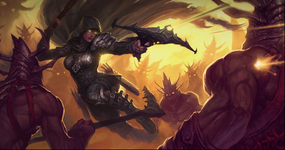My first with the Demon Hunter was interesting, because this character class immediately reminded me of a combination between the Amazon from Diablo II and the famous Witcher from other RPG series - Characteristics | Demon Hunter - Demon Hunter - Diablo III Game Guide