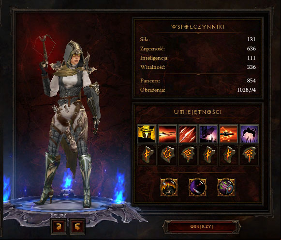 Below, I have presented the build that I have been using almost throughout the entire game, along with various variations - Build example | Demon Hunter - Demon Hunter - Diablo III Game Guide