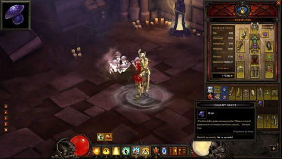 In Diablo III, the Black Mushroom can be found on the first level of the Cathedral in Act I - What we need | Whimsyshire - Whimsyshire - Diablo III Game Guide