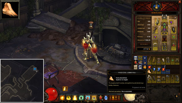 Can be found by clicking the fireplace in one of the rooms of Leorics Manor, just before the entrance to the Halls of Agony Level 1 in Act I - What we need | Whimsyshire - Whimsyshire - Diablo III Game Guide