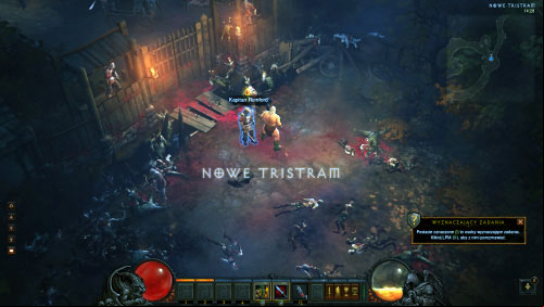 Captain Rumford should be standing in front of the closed gates and additional defenders can be found on the palisade - The Fallen Star - Quests - Diablo III Game Guide
