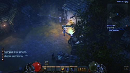 Follow the blacksmith to the Cellar of the Damned and enter it - A Shattered Crown - Quests - Diablo III Game Guide