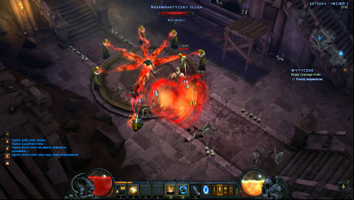 You will encounter a group of Necromantic Minions here and youll notice that theyre using magic to hold a warrior in prison - Reign of the Black King - Quests - Diablo III Game Guide
