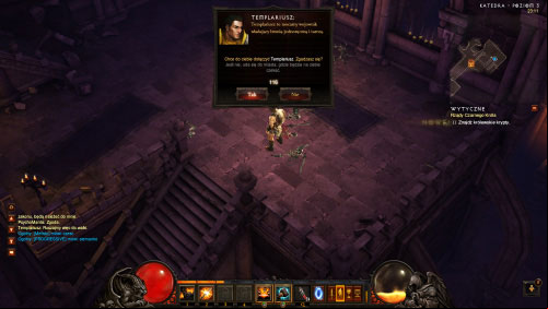 You will now have to decide whether you want the templar to continue following you or not - Reign of the Black King - Quests - Diablo III Game Guide