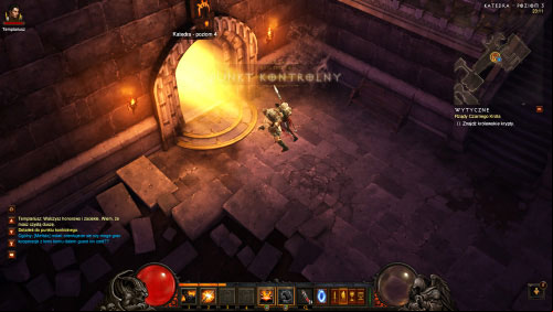 Descend the stairs and use the ageway leading to Cathedral Level 4 - Reign of the Black King - Quests - Diablo III Game Guide