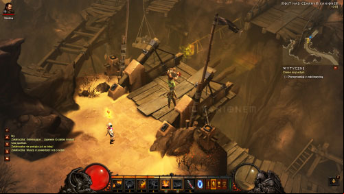 Return to the surface for the second time and focus your efforts on locating a Black Canyon Bridge - Shadows in the Desert - Quests - Diablo III Game Guide