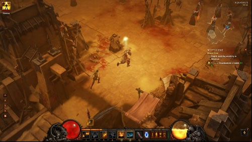 Choose the narrow ageway to travel deeper into the city and be prepared to encounter even more enemy units - City of Blood - Quests - Diablo III Game Guide