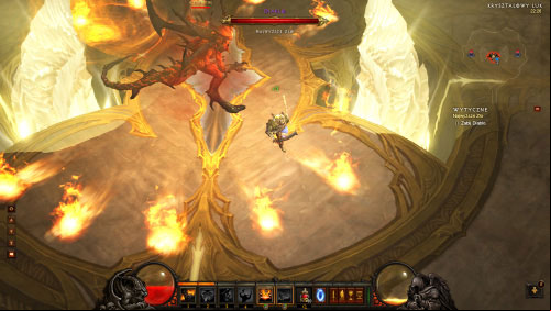 Diablo can teleport himself across the battlefield, so dont be surprised if he suddenly appears next to your character - Prime Evil - Quests - Diablo III Game Guide