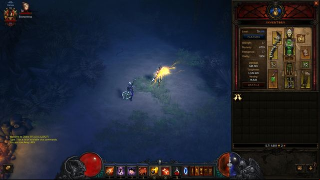 The system calculates 340 000 damage, but it does not include bonuses marked with the orange point - Comparing of items | Crafting - Crafting - Diablo III: Reaper of Souls Game Guide