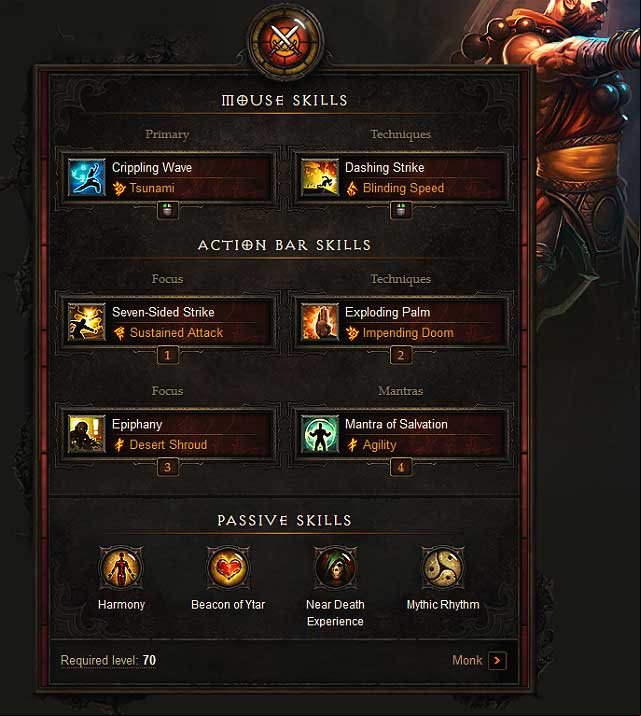 Left mouse button - Monk | Example builds - Example builds - Diablo III: Reaper of Souls Game Guide