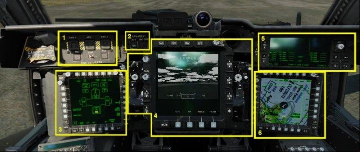 Left console - DCS AH-64D Apache: Pilot/G Cockpits and Controls - Basics - DCS AH-64 Apache Guide