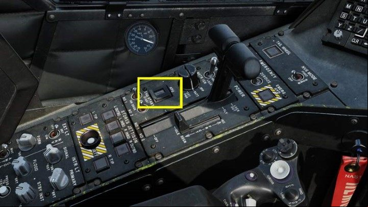 Turn off the APU by pressing the button and closing the cover - DCS AH-64D Apache: Cold Start - flight preparation - Flight and Navigation - DCS AH-64 Apache Guide