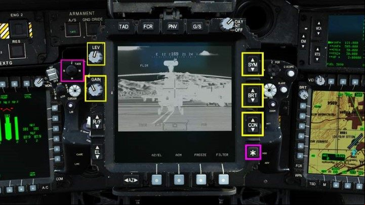 You can zoom in the image with the N, M, Z buttons on the left Hand Grip or the assigned buttons: TADS Filed of view - DCS AH-64D Apache: Cold Start - flight preparation - Flight and Navigation - DCS AH-64 Apache Guide