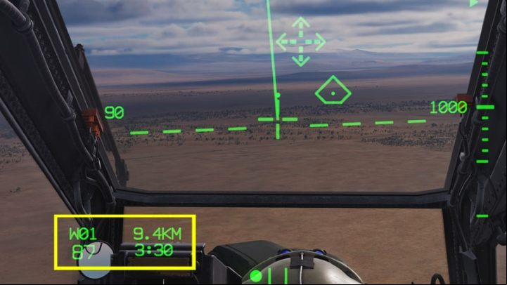 The last piece of information on the IHADSS is the Waypoint Status Box, which includes - DCS AH-64D Apache: Basic GPS Navigation and map points - Flight and Navigation - DCS AH-64 Apache Guide