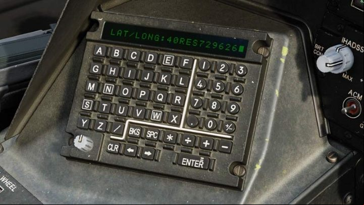 The next step is to enter the coordinates MGRS or LAT / LONG - DCS AH-64D Apache: Basic GPS Navigation and map points - Flight and Navigation - DCS AH-64 Apache Guide