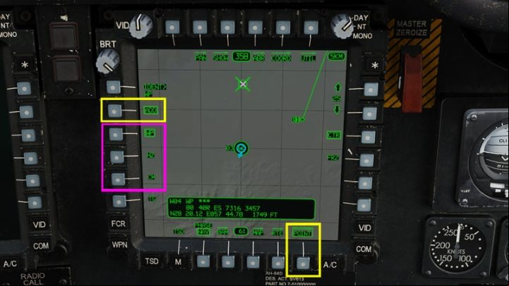 On the TSD screen select POINT, then ADD - DCS AH-64D Apache: Basic GPS Navigation and map points - Flight and Navigation - DCS AH-64 Apache Guide