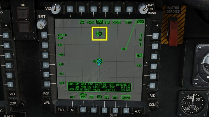 Use the Cursor Controller Right / Left / Up / Down or HOCAS Cursor Controller keys / knob to move the cursor to the desired location and press the Cursor Enter Depress button - DCS AH-64D Apache: Basic GPS Navigation and map points - Flight and Navigation - DCS AH-64 Apache Guide