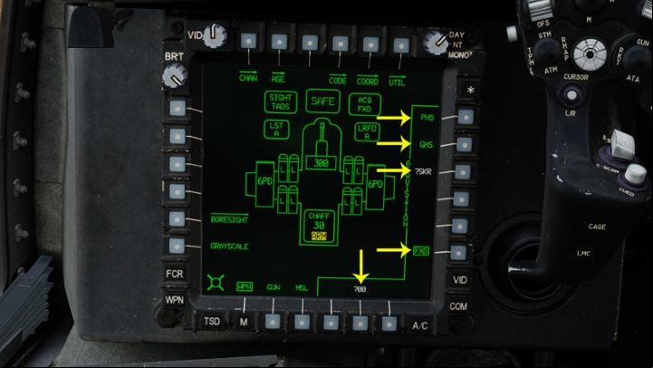 The list of available acquisition sources differs, depending on the pilot / G seat and the currently selected sight by the G - DCS AH-64D Apache: Sight Source and Acquisition Source - Systems and Sensors - DCS AH-64 Apache Guide