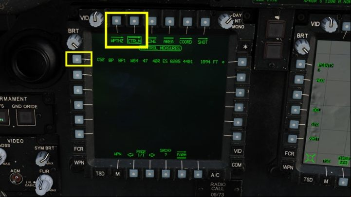 Select the appropriate WPHZ (Waypoints / Hazards) or CTRLM (Control Measures) point category - DCS AH-64D Apache: Sight Source and Acquisition Source - Systems and Sensors - DCS AH-64 Apache Guide