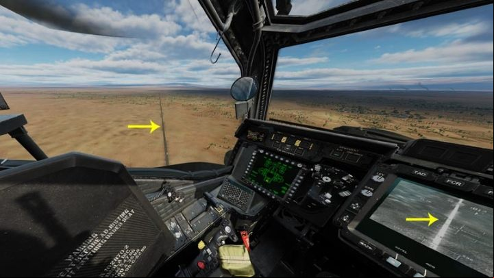 From now on, wherever you look with your helmet sight, the TADS camera will also be aimed - DCS AH-64D Apache: Sight Source and Acquisition Source - Systems and Sensors - DCS AH-64 Apache Guide