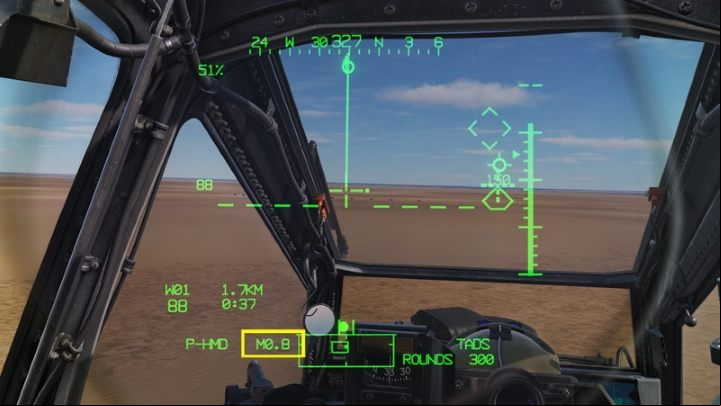 If a fixed value in meters has been entered for the calibration, only that specific value will be displayed as MXX (M0 - DCS AH-64D Apache: M230 30mm Chain Gun AWS - Weapons Employment - DCS AH-64 Apache Guide