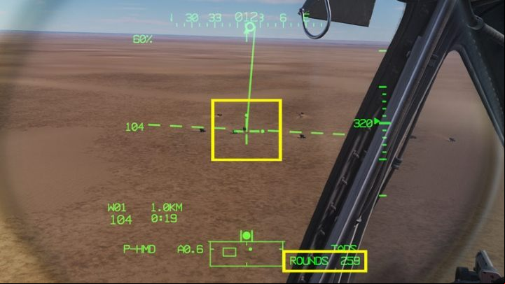 Look in the direction of your targets - DCS AH-64D Apache: M230 30mm Chain Gun AWS - Weapons Employment - DCS AH-64 Apache Guide