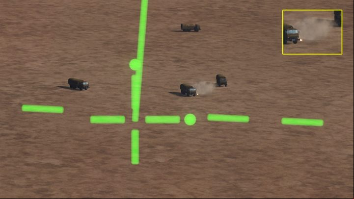 Watch where the bullets fall after the clouds of dust and mini-explosions - DCS AH-64D Apache: M230 30mm Chain Gun AWS - Weapons Employment - DCS AH-64 Apache Guide