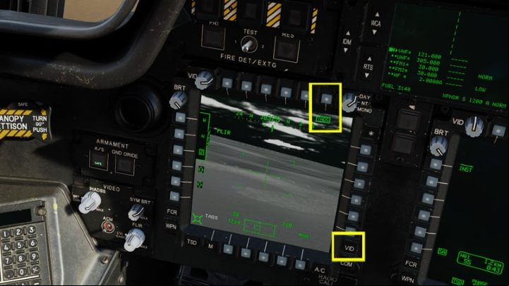You can view targets selected by G by turning on the video image on one of the monitors - DCS AH-64D Apache: M230 30mm Chain Gun AWS - Weapons Employment - DCS AH-64 Apache Guide