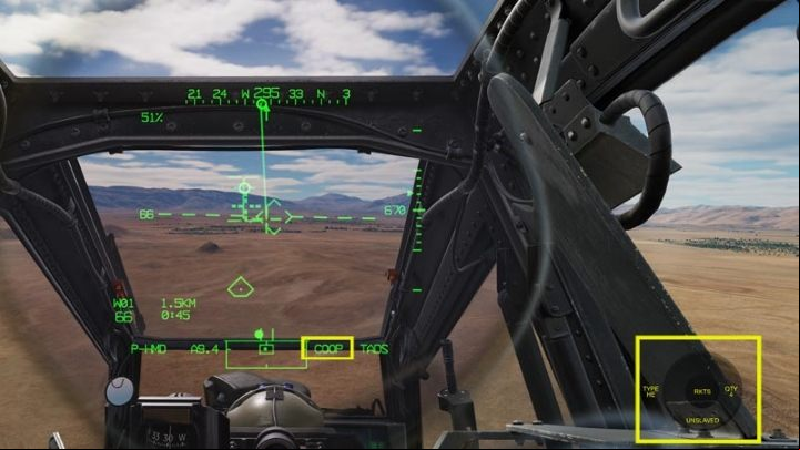 Press the George AI Interface LEFT SHORT key to activate unguided missiles - DCS AH-64D Apache: 2.75 Unguided Rockets Hydra-70 - Weapons Employment - DCS AH-64 Apache Guide