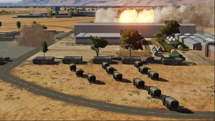 Unfortunately, this time it was a miss, but just tens meters - DCS AH-64D Apache: 2.75 Unguided Rockets Hydra-70 - Weapons Employment - DCS AH-64 Apache Guide