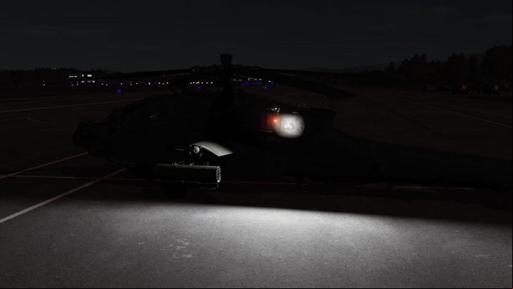 The Exterior Lights is located on the left console next to the interior lights - DCS AH-64D Apache: PNVS - Pilot Night Vision System - how to use night vision? - Systems and Sensors - DCS AH-64 Apache Guide