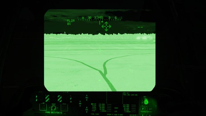 The default settings usually give too bright or too dark image - DCS AH-64D Apache: PNVS - Pilot Night Vision System - how to use night vision? - Systems and Sensors - DCS AH-64 Apache Guide