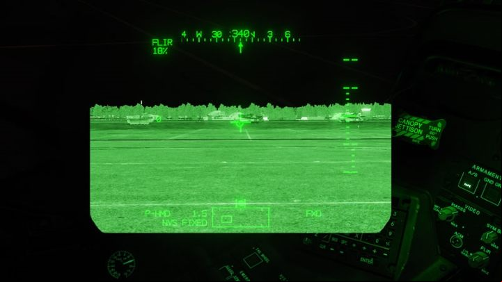 If necessary, switch the camera from the PNVS to the TADS with the NVS Select button - DCS AH-64D Apache: PNVS - Pilot Night Vision System - how to use night vision? - Systems and Sensors - DCS AH-64 Apache Guide