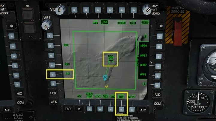 If possible, select a waypoint at the landing site as the active waypoint with the DIR (DIRECT TO) function from the RTE menu - DCS AH-64D Apache: Landing - Flight and Navigation - DCS AH-64 Apache Guide
