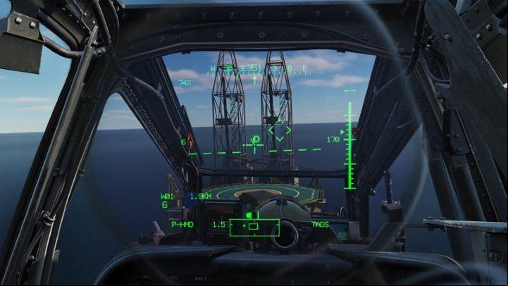 If the landing area is obstructed by tall objects, transition to hover at a safe altitude and start descending directly above landing spot at zero speed - DCS AH-64D Apache: Landing - Flight and Navigation - DCS AH-64 Apache Guide