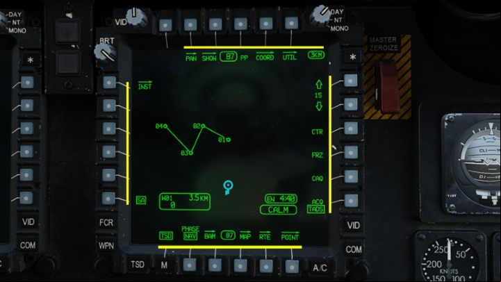 There are various functions available by pressing the corresponding buttons - DCS AH-64D Apache: TSD - Tactical Situation Display - Systems and Sensors - DCS AH-64 Apache Guide