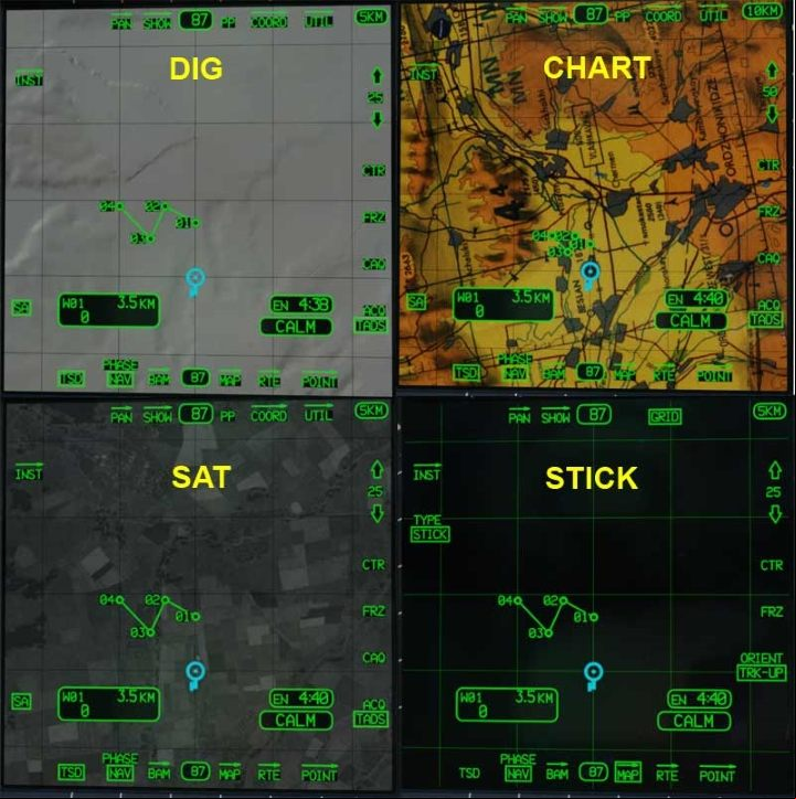 PAN options - DCS AH-64D Apache: TSD - Tactical Situation Display - Systems and Sensors - DCS AH-64 Apache Guide