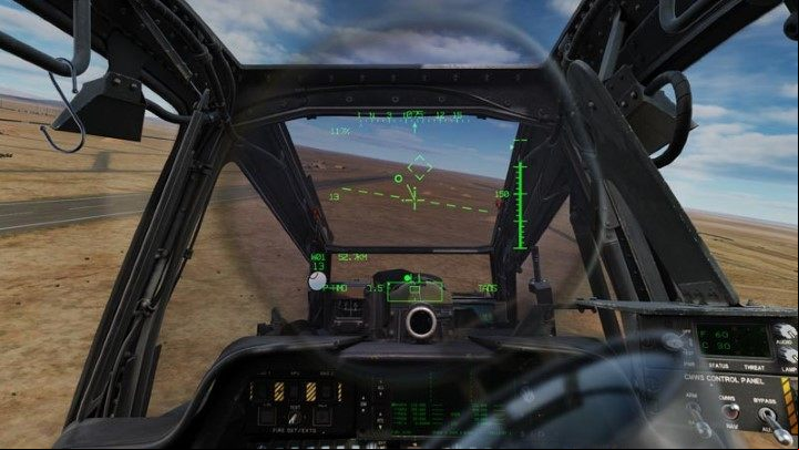 Change the HUD mode to Transition by pressing Symbology Select Up - DCS AH-64D Apache: Taxi and Take Off - Flight and Navigation - DCS AH-64 Apache Guide