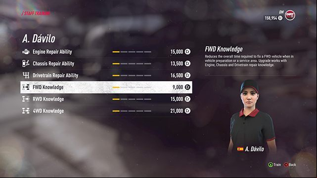 At the beginning you should focus on developing your crew. - Career and Rallycross modes in DiRT Rally 2.0 - Basics - DiRT Rally 2.0 Guide