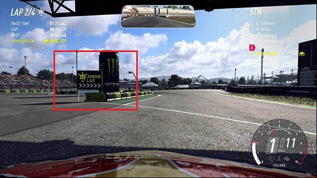 Look for specially marked boards so as not to miss the Joker lap entrance. - Career and Rallycross modes in DiRT Rally 2.0 - Basics - DiRT Rally 2.0 Guide