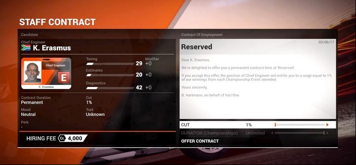 A good Chief Engineer will decrease the time it takes to diagnose the errors - Repairs | Tips - Tips - DiRT 4 Game Guide