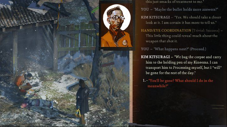 After the autopsy is completed, you can send the body back, but before you do, make sure you've found all the traces and done all the side quests related to the body of a dead soldier - Disco Elysium: Send victims body to processing - walkthrough - Body identification - Disco Elysium Guide