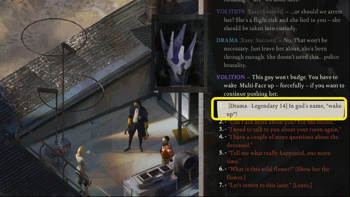 After interrogating Klaasje and learning the truth about the death of the mercenary, you can learn some additional facts by ing a legendary Drama skill check - Disco Elysium: Get the whole story from Titus - walkthrough - Motive - Disco Elysium Guide
