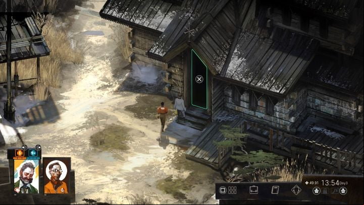 Head west of the ravers tent (you can optionally unlock a shortcut along the way - you don't have to take a detour anymore) - Disco Elysium: Help Ravers start a nightclub - walkthrough - Church and the Ravers - Disco Elysium Guide
