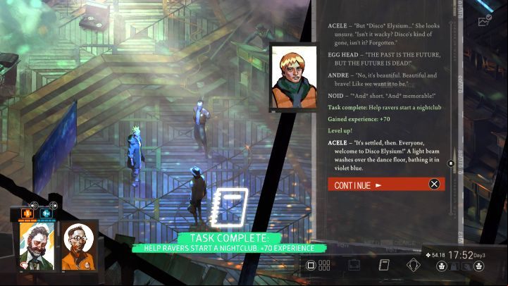 Regardless of how you solve the problem, talk to Andre about the fact that ravers can now move into the church - Disco Elysium: Help Ravers start a nightclub - walkthrough - Church and the Ravers - Disco Elysium Guide